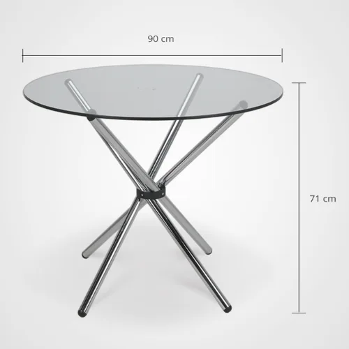 MESA TRENZA VIDRIO