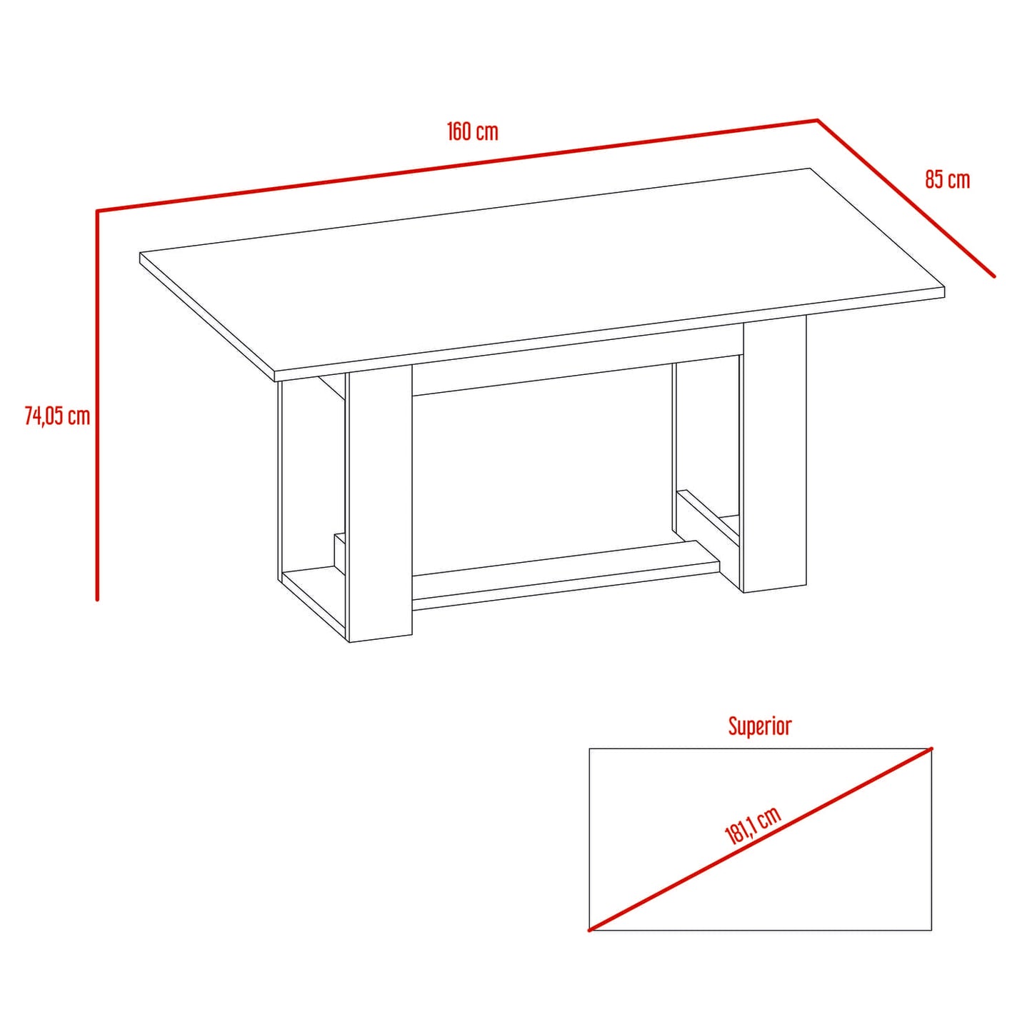 Comedor Vóltera Élite 160