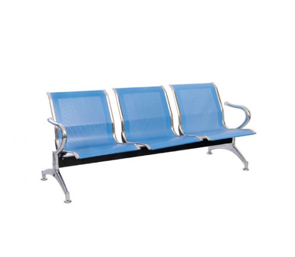 Silla Tandem 3 Puestos Cromado