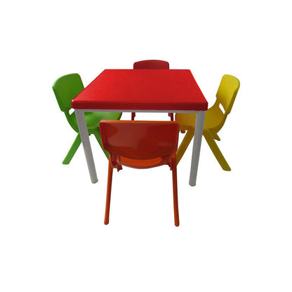 Mesa kids Magic Negra + 4 sillas magic multicolor
