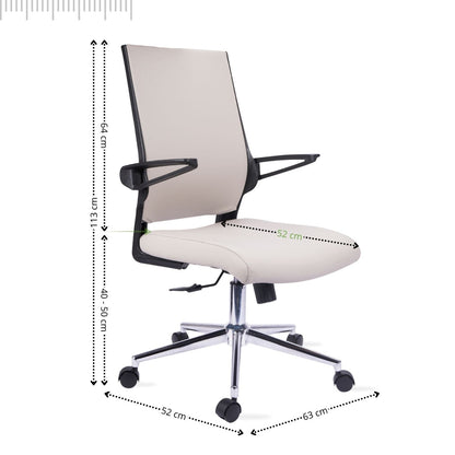 SILLA DE OFICINA AIRE BRAZO ABATIBLE GERENTE