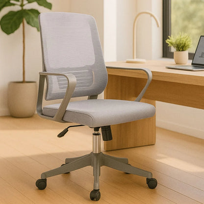 SILLA DE OFICINA AURA GERENTE GRIS