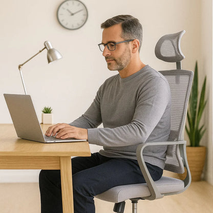 SILLA DE OFICINA AURA PRESIDENTE GRIS