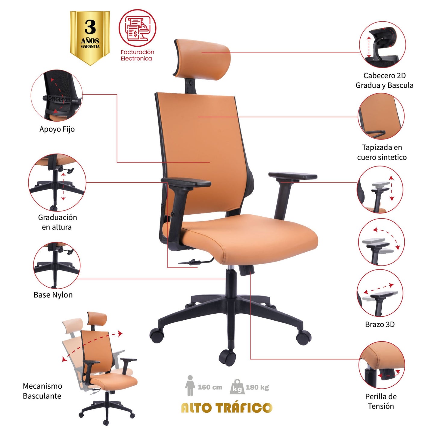 SILLA DE OFICINA BRISA PRESIDENTE