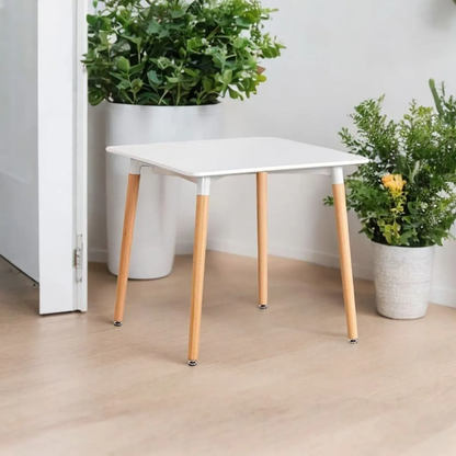 MESA ARISA 80X80 BLANCA