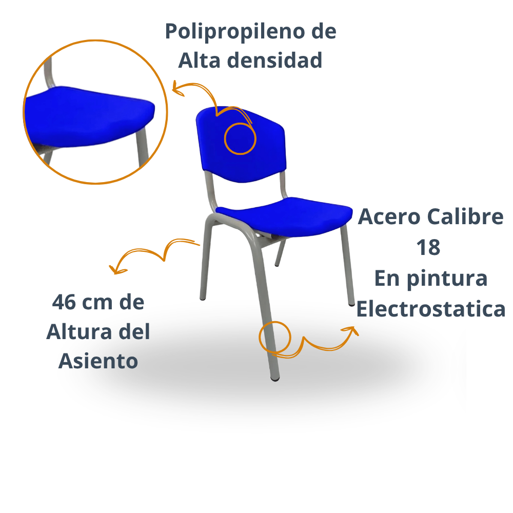 Pupitre Académico + Silla UniDesk 4