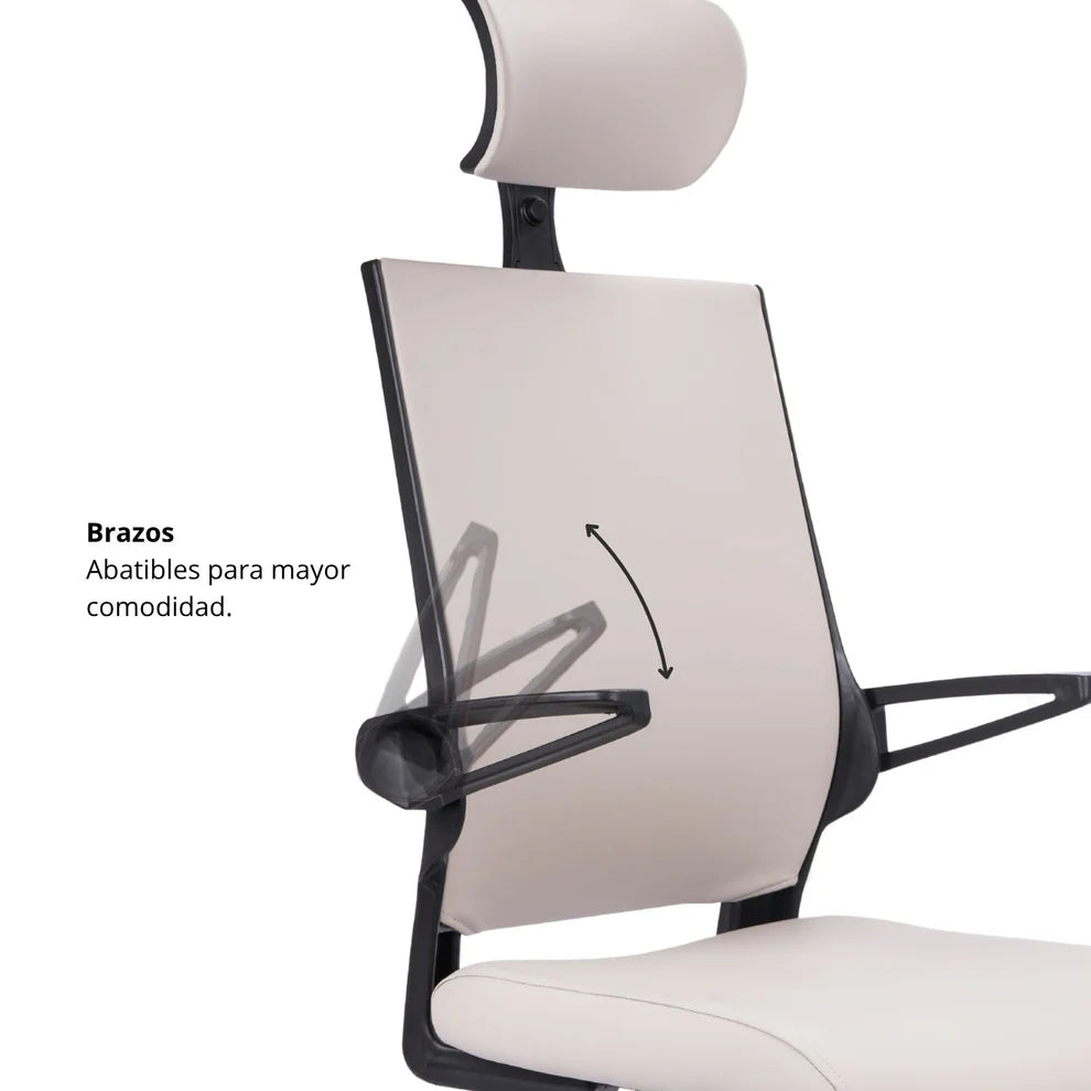SILLA DE OFICINA AIRE BRAZO ABATIBLE PRESIDENTE