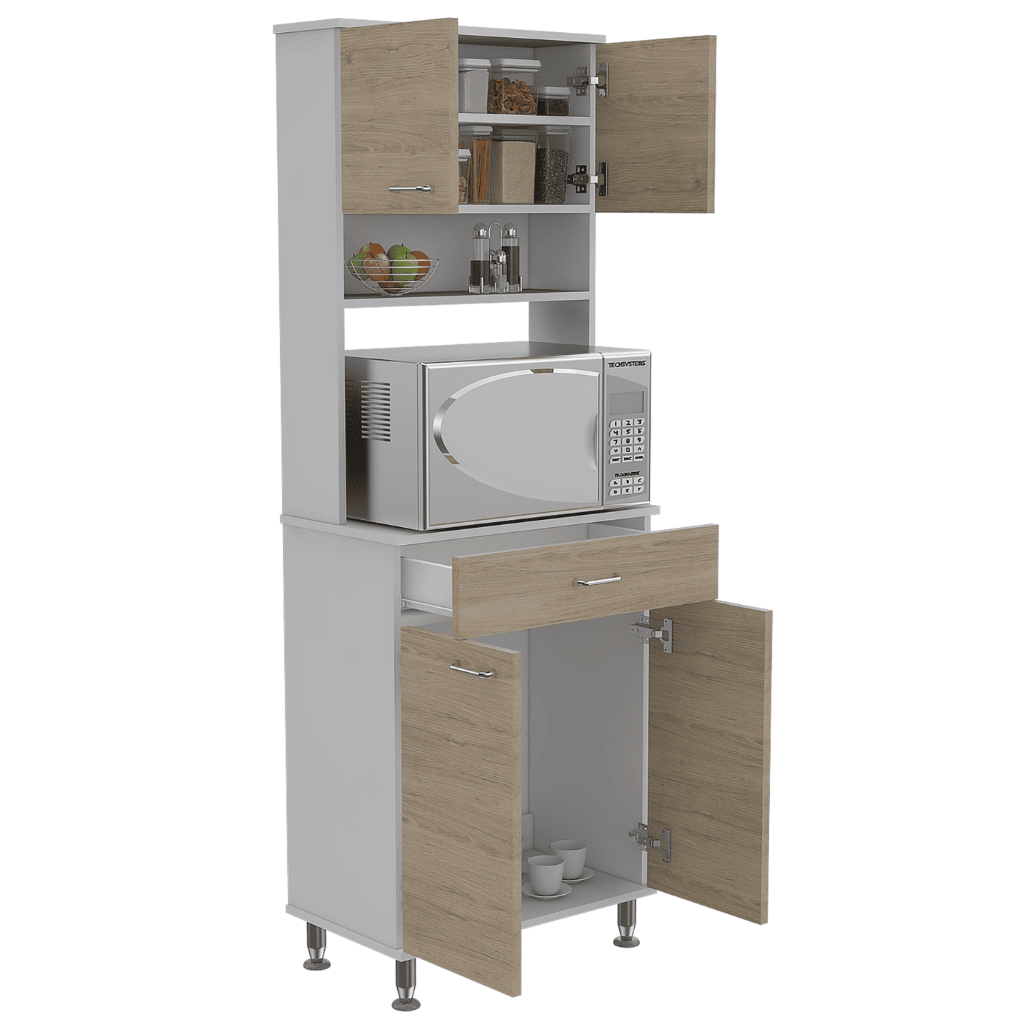 Alacena Cook Prestige Blanco - Roble Europeo