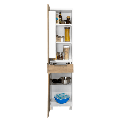 Alacena Marea Prime Blanco - Roble Europeo