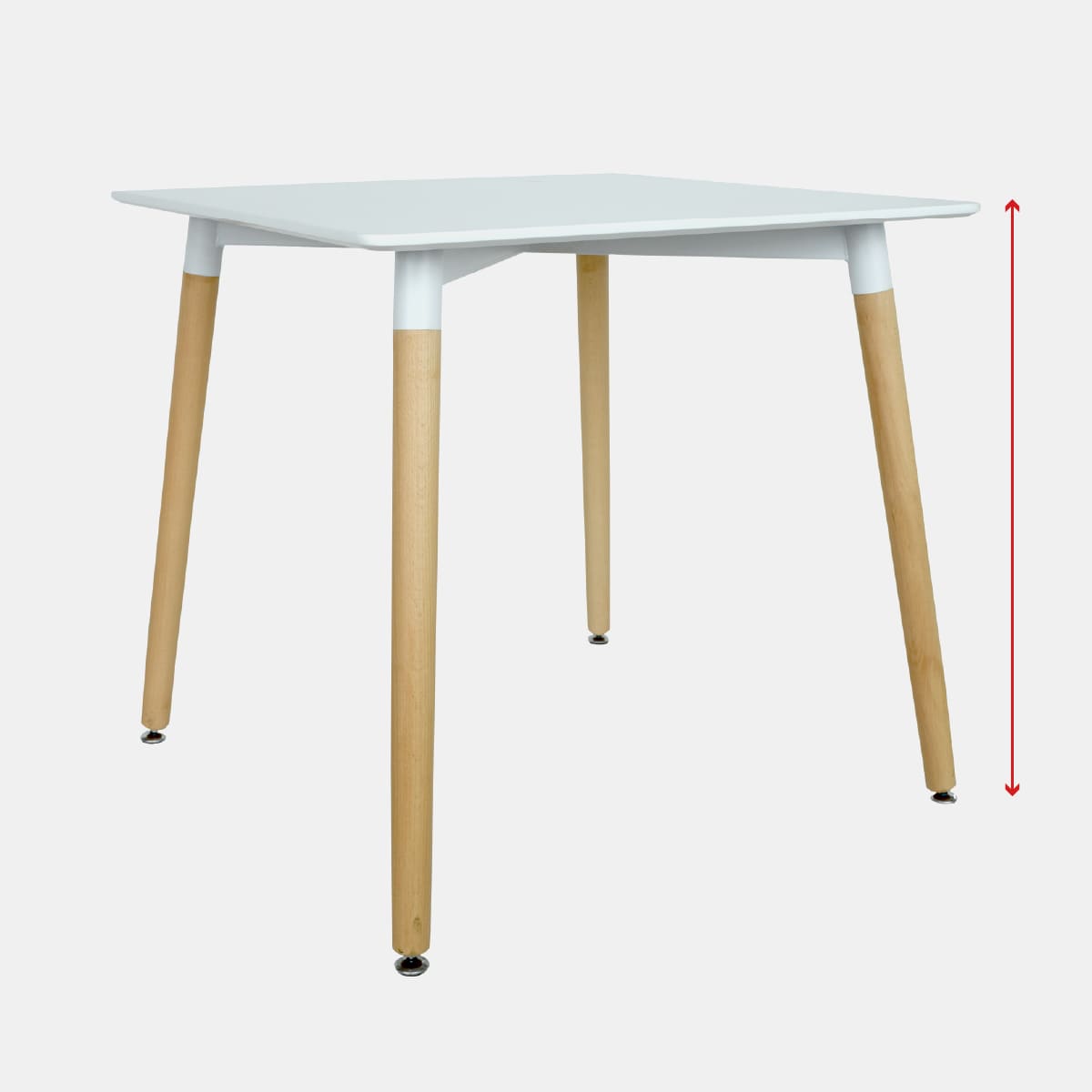 MESA ARISA 80X80 BLANCA