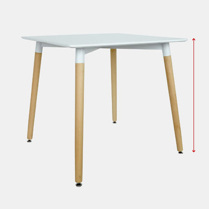 MESA ARISA 80X80 BLANCA