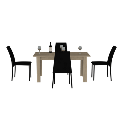 Comedor Amalfi Prestige 160 Roble Europeo + 4 sillas