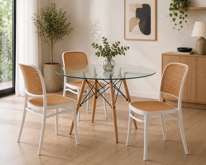 MESA EAMES CRISTAL REDONDA