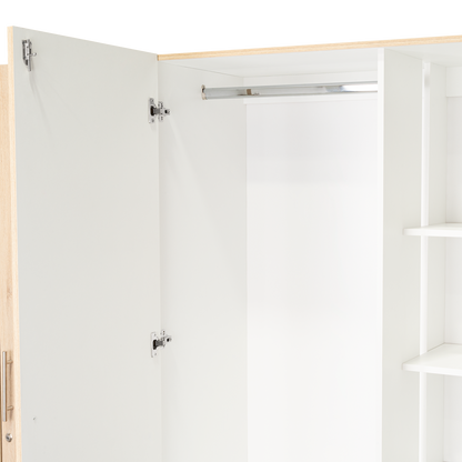 Closet Salermo Élite Roble Europeo - Blanco
