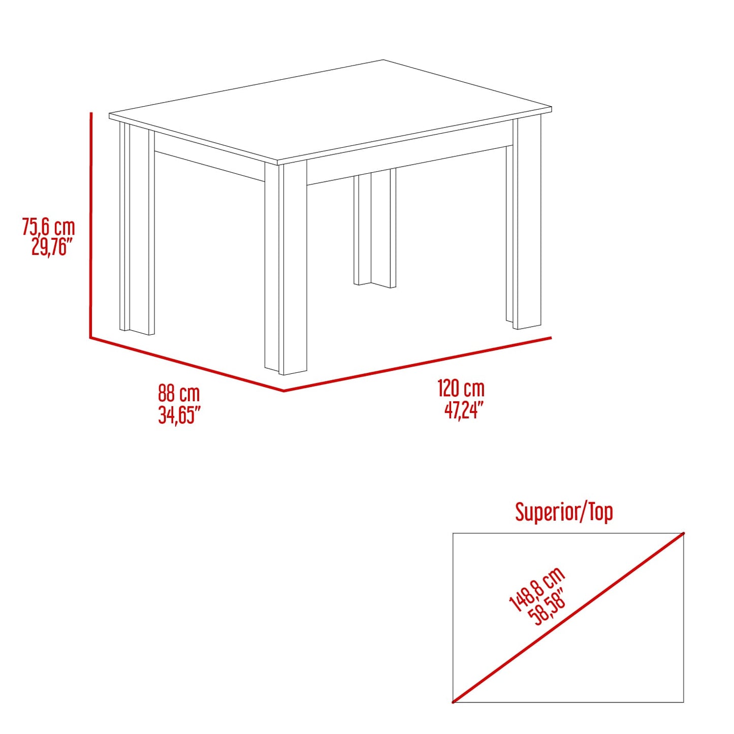 Comedor Amalfi Prestige 120