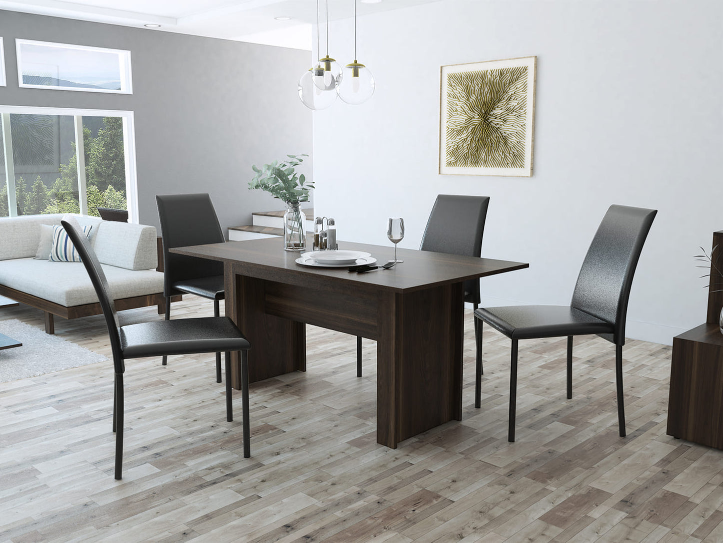 Comedor Elegance Signature 160 Brown Intenso