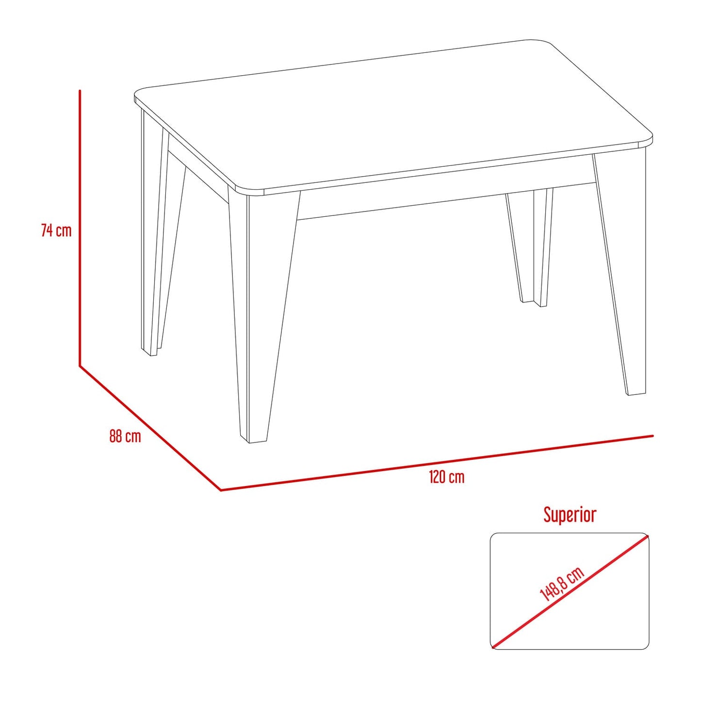 Comedor Verona Prestige 120 Brown Intenso