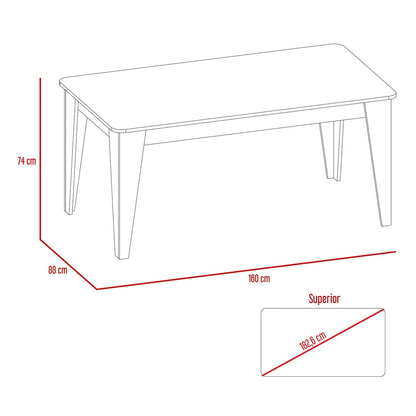 Comedor Verona Prestige 160 Brown Intenso