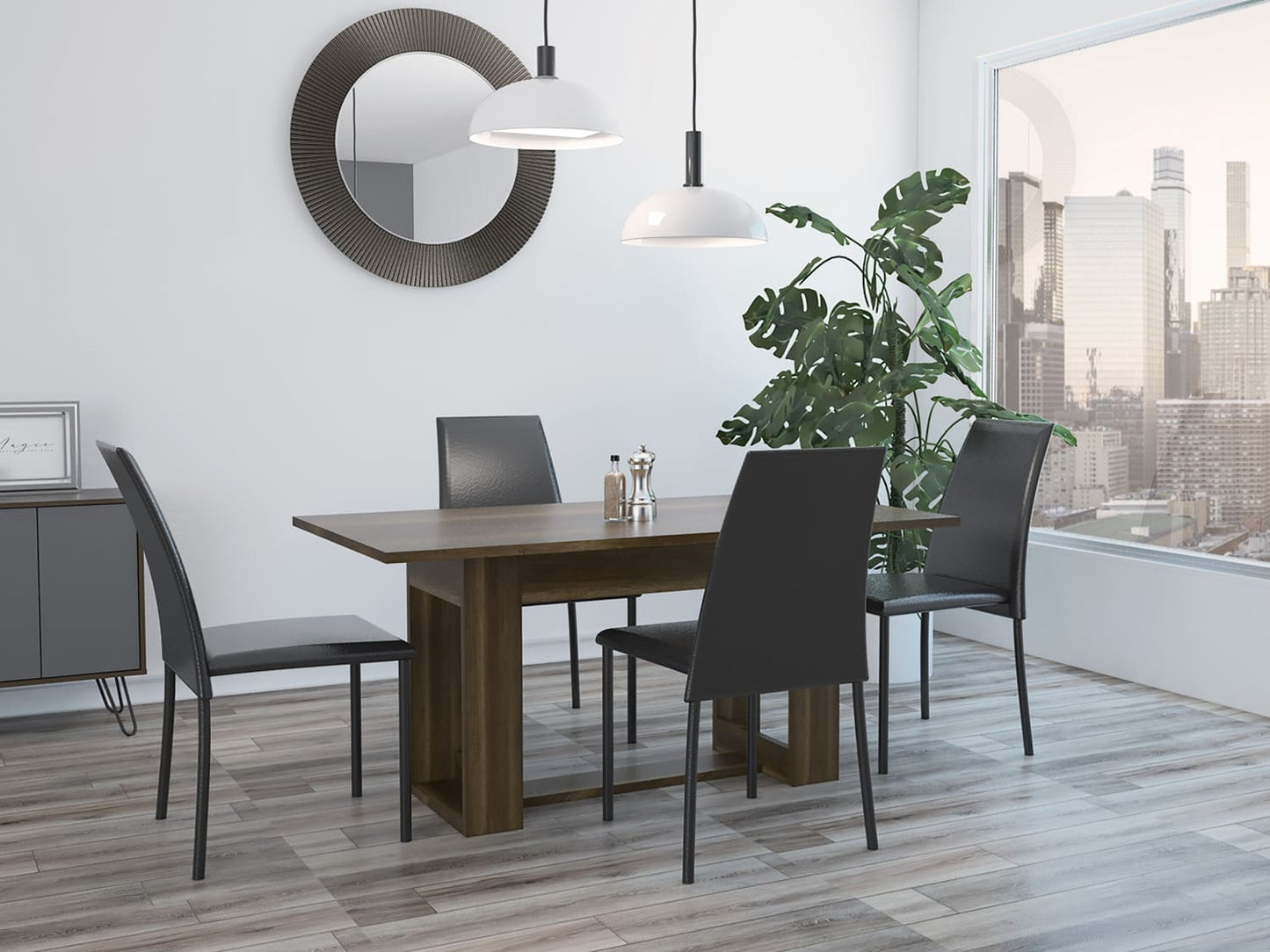 Comedor Vóltera Élite 160 + 4 sillas