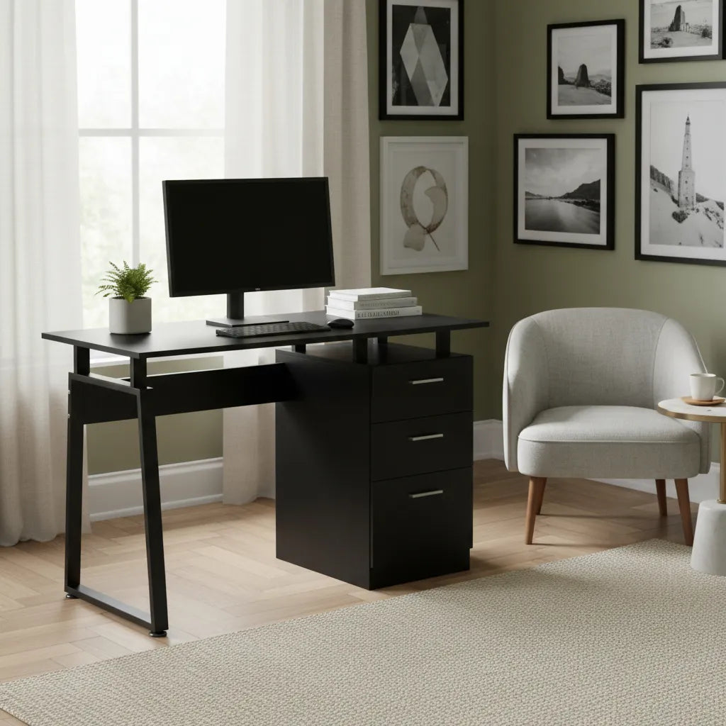 ESCRITORIO 110X54 MDF CAJONES