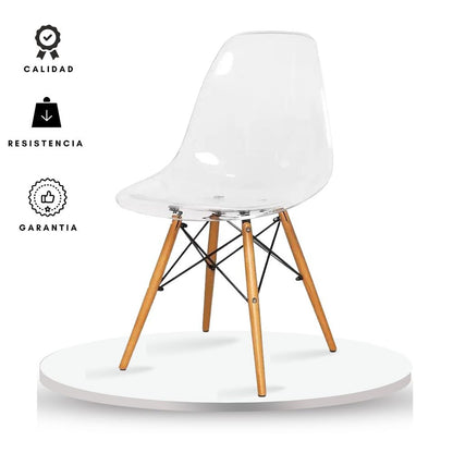 SILLA EAMES TRANSPARENTE