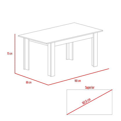 Comedor Amalfi Prestige 160 Roble Europeo