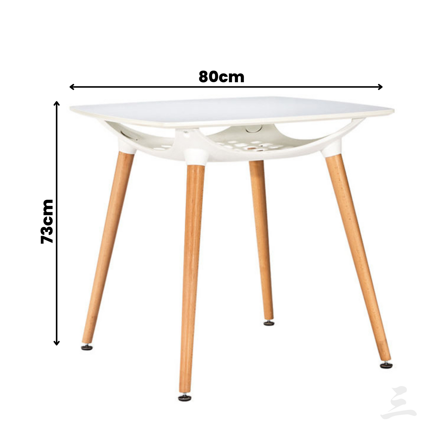 MESA CLAY CUADRADA 80CM
