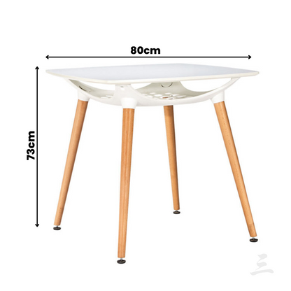 MESA CLAY CUADRADA 80CM