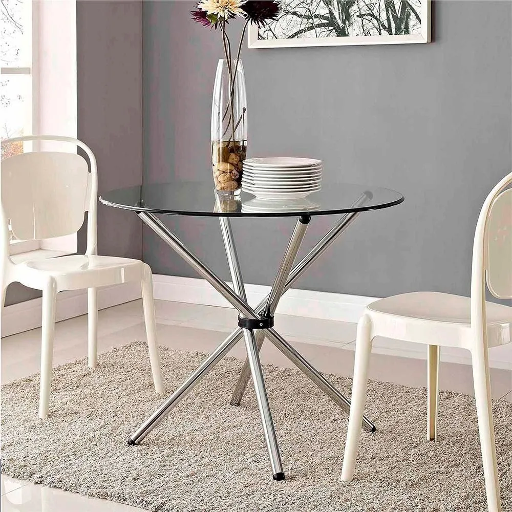 MESA TRENZA VIDRIO