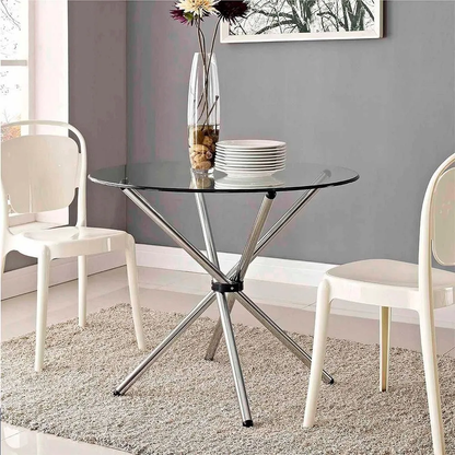 MESA TRENZA VIDRIO