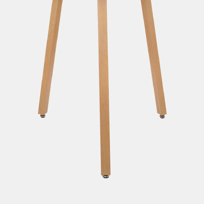 MESA REDONDO DE VIDRIO 3 PUESTOS 80X75X8MM