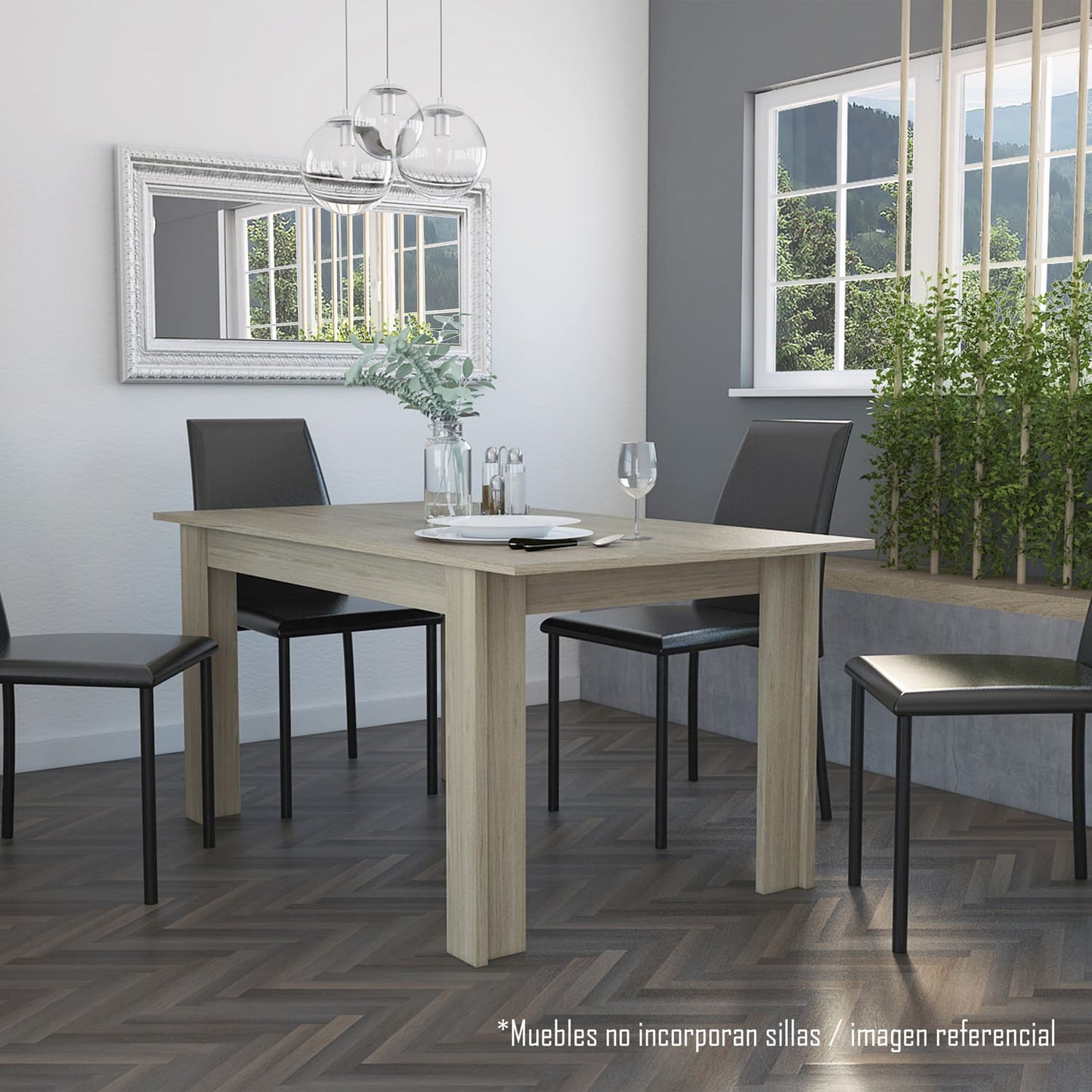 Comedor Amalfi Prestige 160 Roble Europeo
