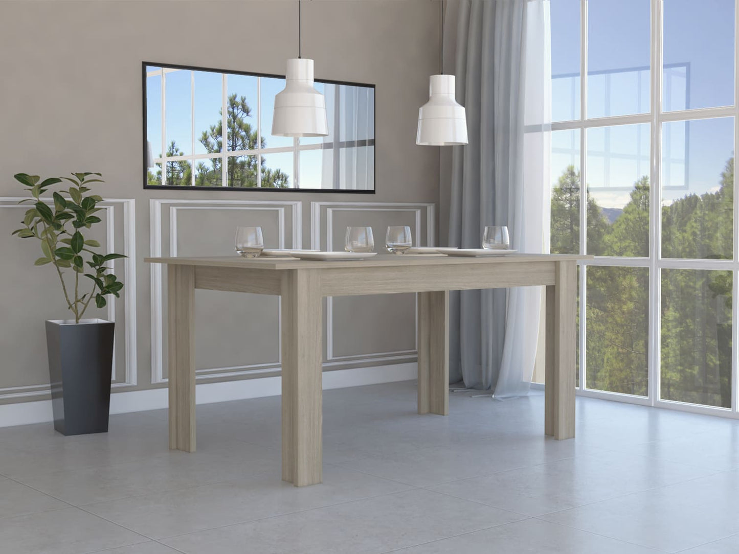 Comedor Amalfi Prestige 160 Roble Europeo
