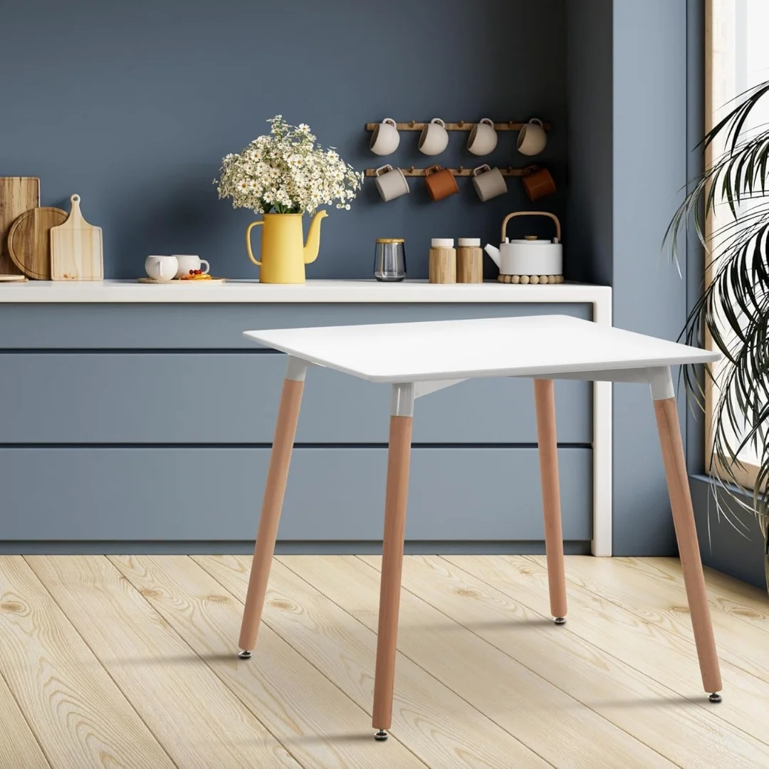 MESA ARISA 80X80 BLANCA