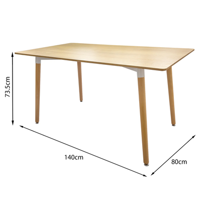 MESA TERRA RECTANGULAR 140X80