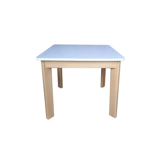 MESA INFANTIL CUADRADA BLANCA