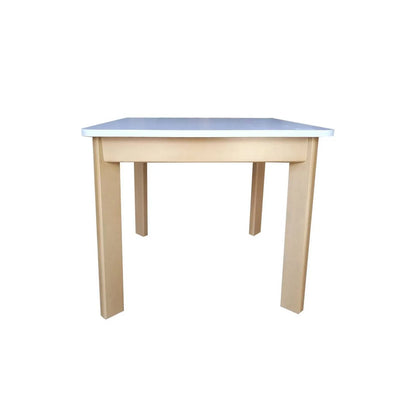 MESA INFANTIL CUADRADA BLANCA