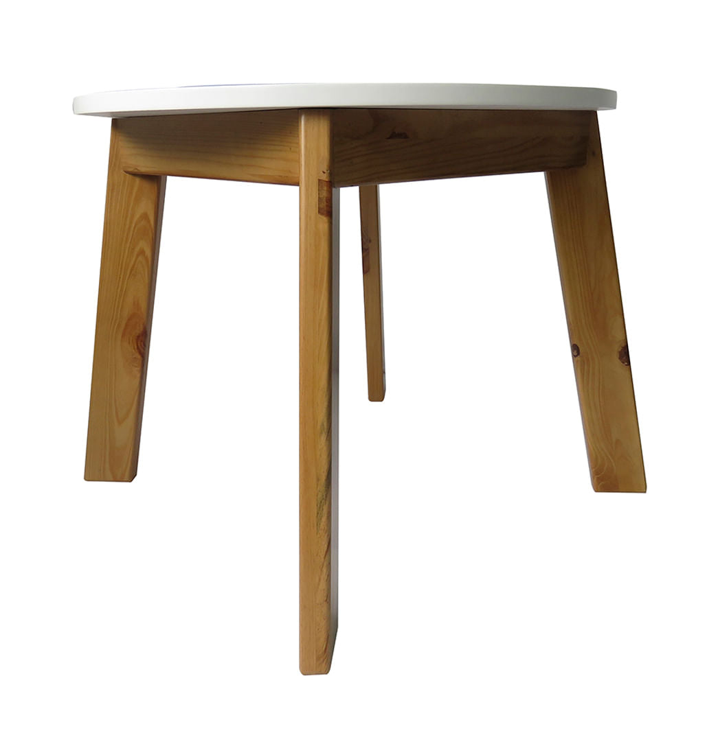 Mesa infantil nube Redonda blanca
