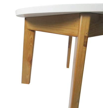 Mesa infantil nube Redonda blanca