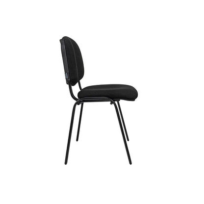 SILLA INTERLOCUTORA TAPIZADA NEGRA