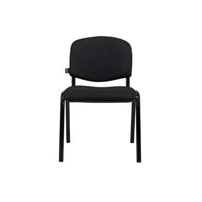 SILLA INTERLOCUTORA TAPIZADA NEGRA