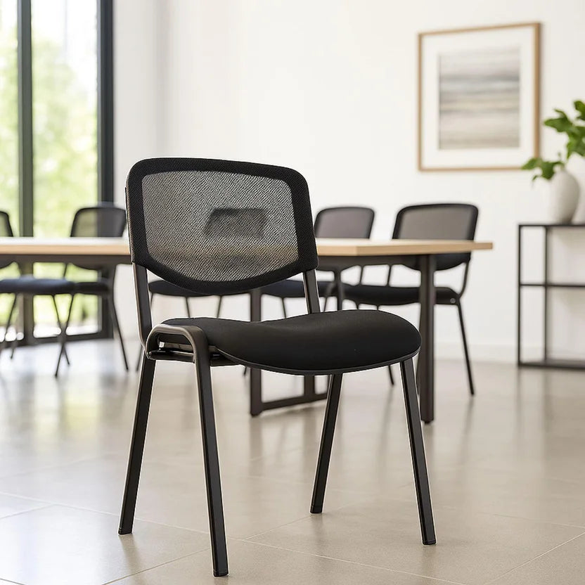 SILLA ISOCELES ESP MALLA NEGRA