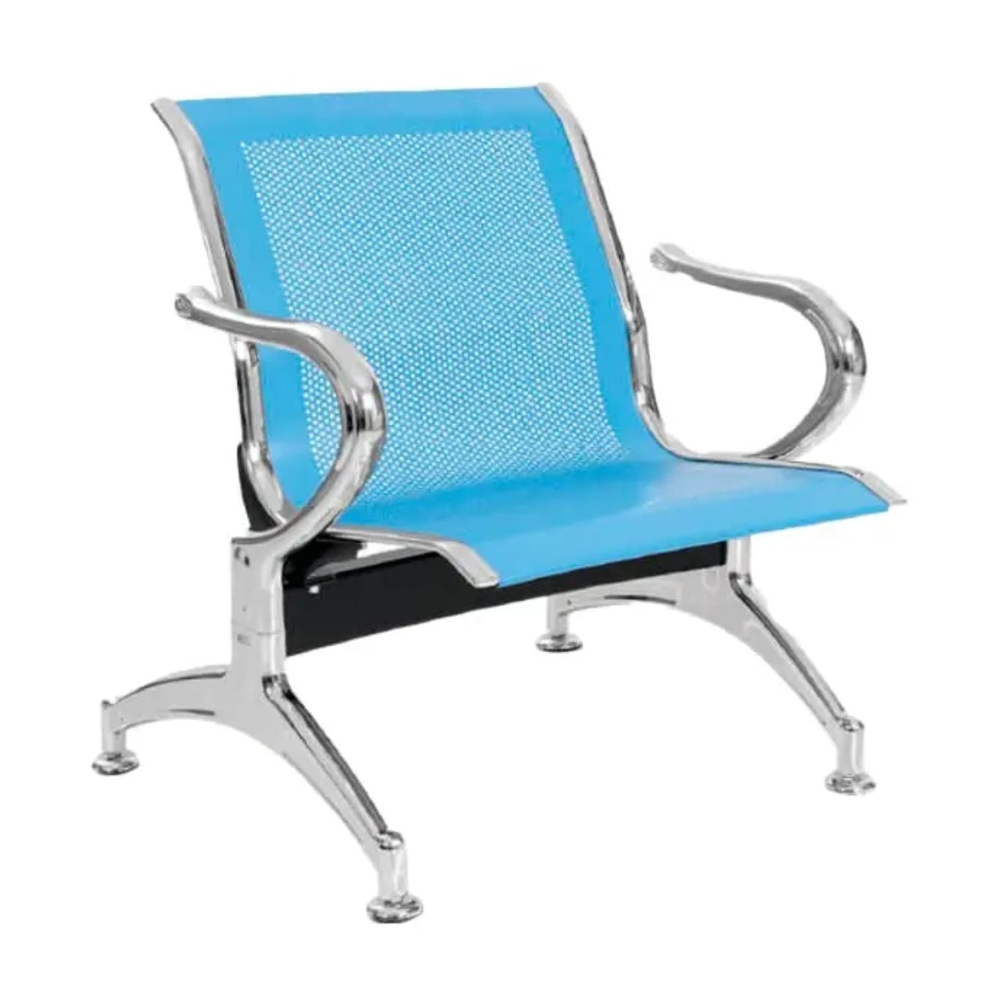 Silla Tandem 1 Puesto Cromado