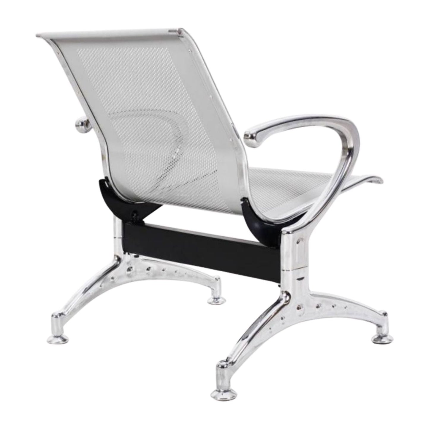 Silla Tandem 1 Puesto Cromado