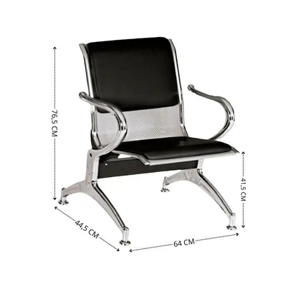 Silla Tandem 1 Puesto Tapizado