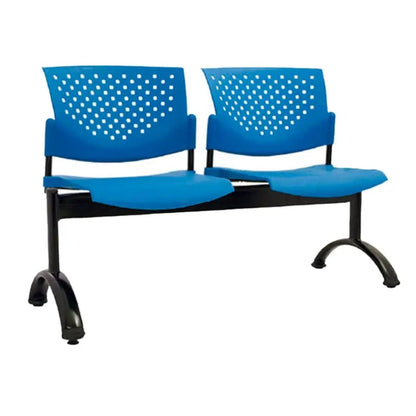 Silla Tandem 2 Puestos Base Negra Tobu