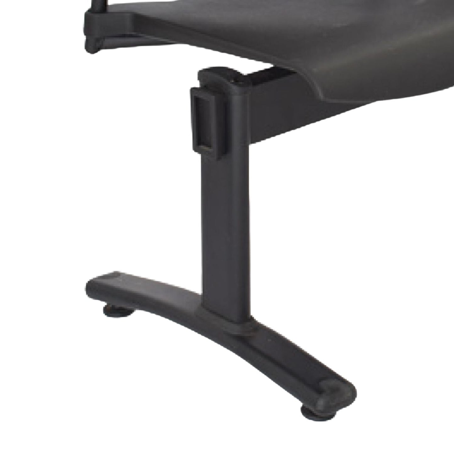 Silla Tandem 2 Puestos Base Negra Tobu