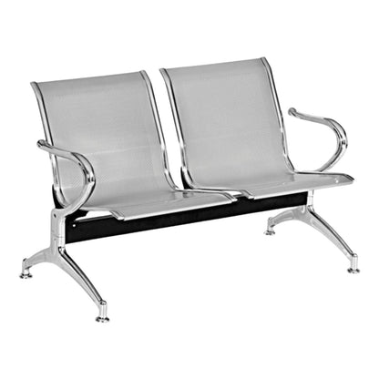 Silla Tandem 2 Puestos Cromado