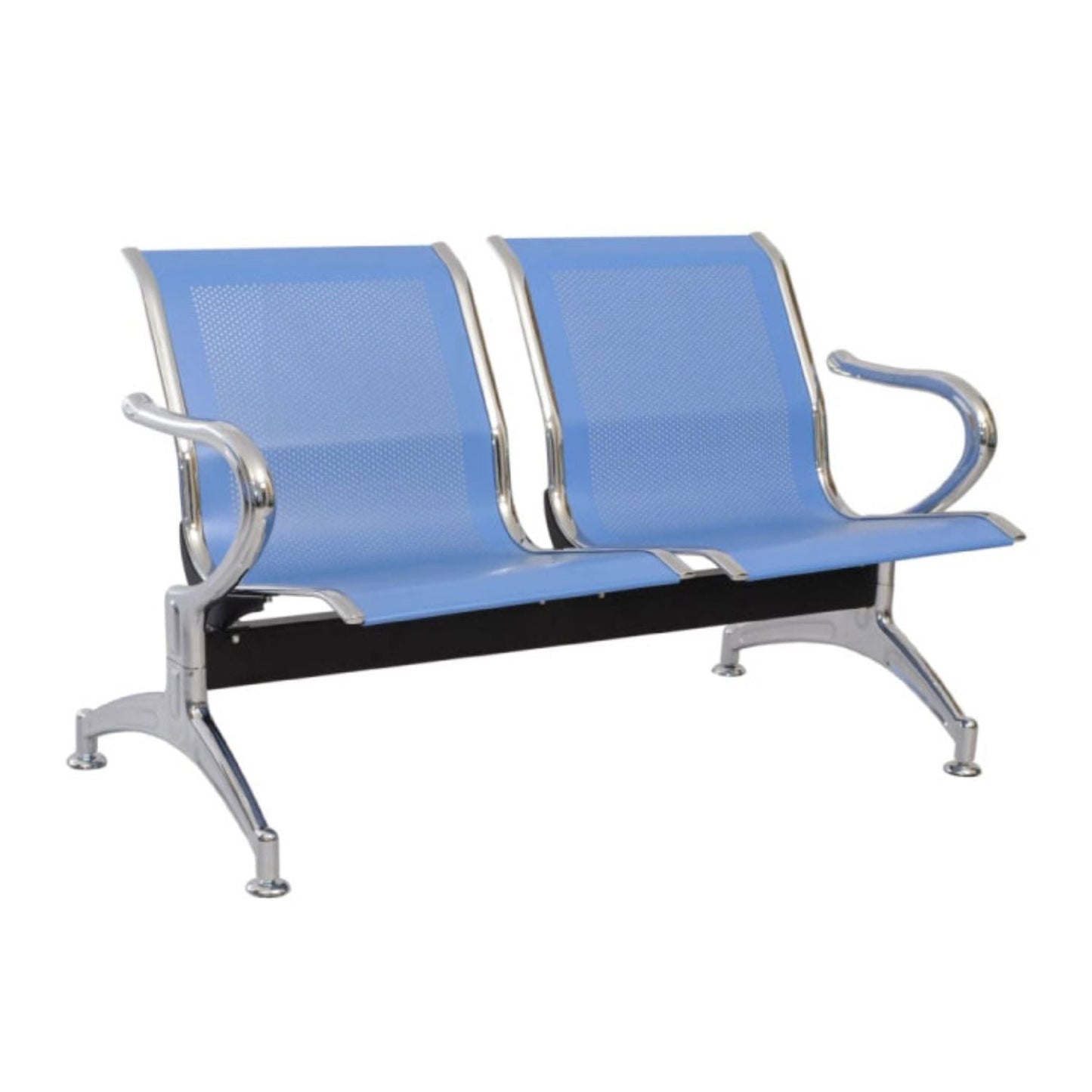 Silla Tandem 2 Puestos Cromado