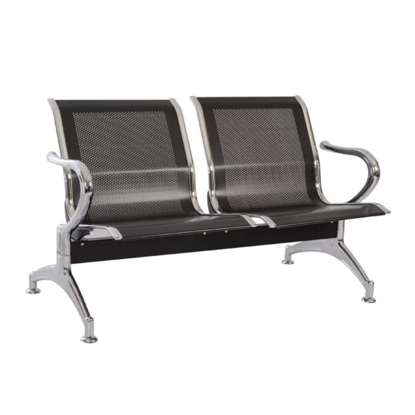 Silla Tandem 2 Puestos Cromado